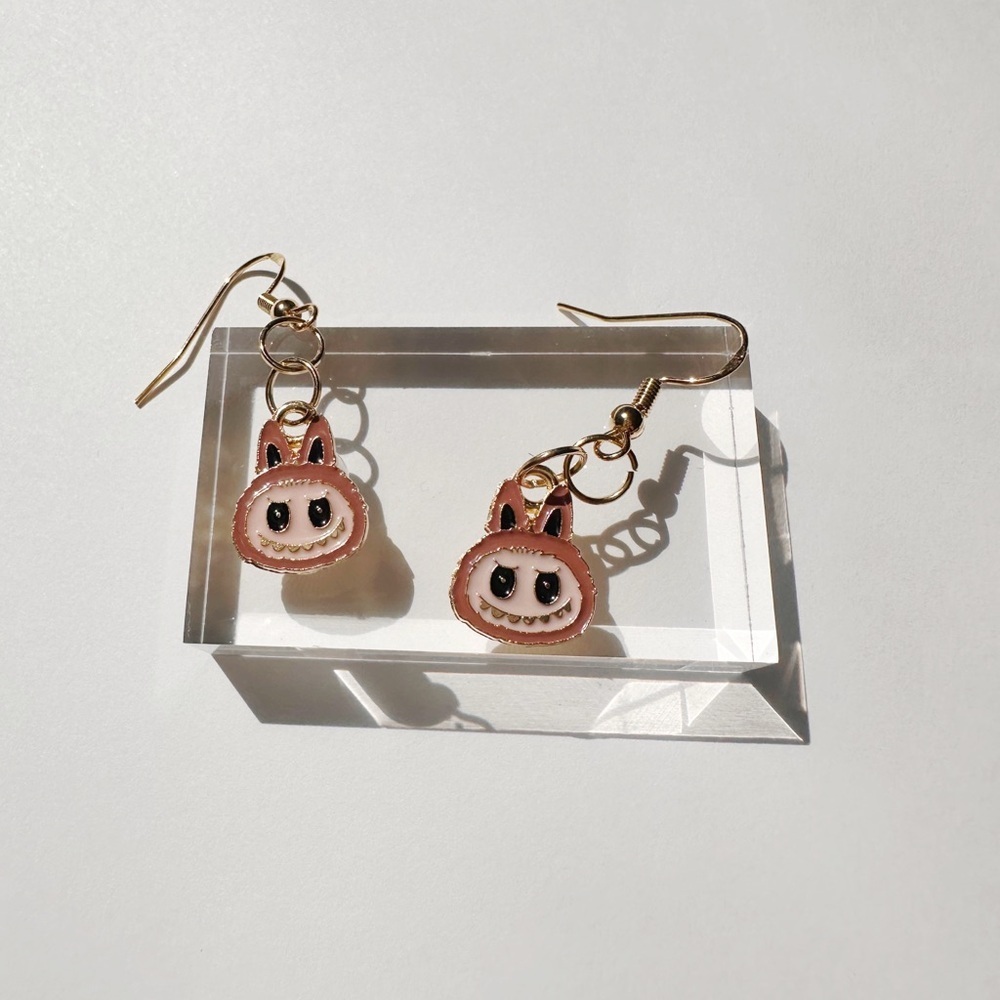 Cute Monster Face Earrings